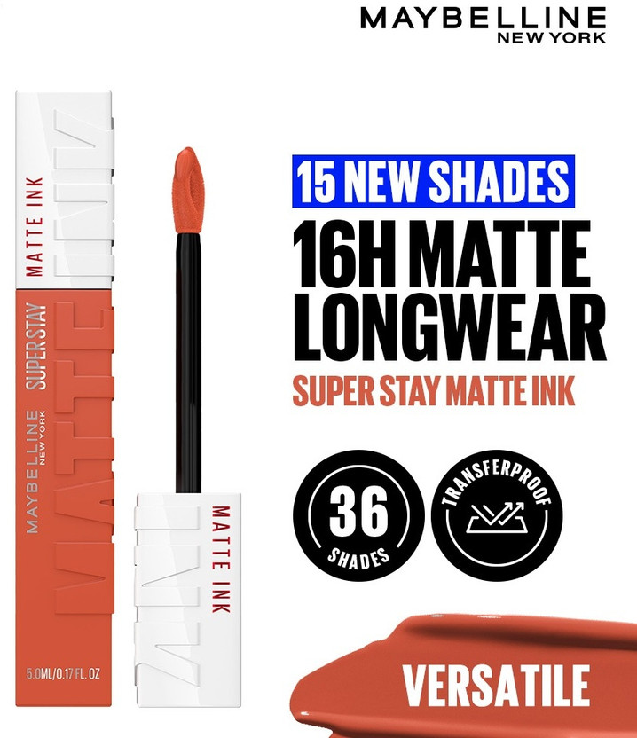 MAYBELLINE NEW YORK Super Stay Matte Ink Liquid Lipstick(Versatile, 5 ml)