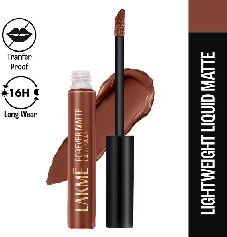 Lakmé Forever Matte Liquid Lip, 16hr Lipstick, Waterproof & Smudgeproof(Nude Twist, 5.6 ml)
