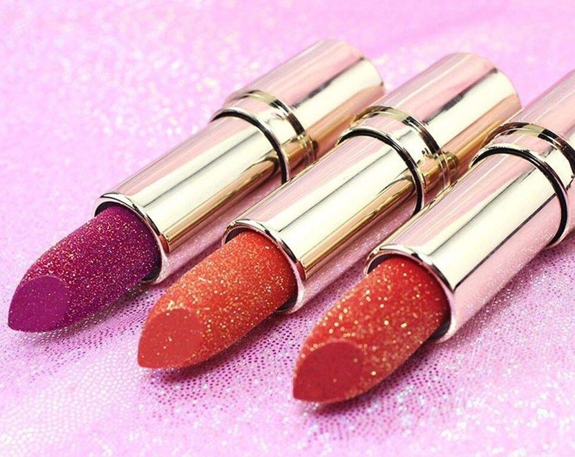 YAWI 3D Magical Shimmery Sparkly Metallic Multi Purpose Glitter Lipstick(Multi Shade, 11.4 g)