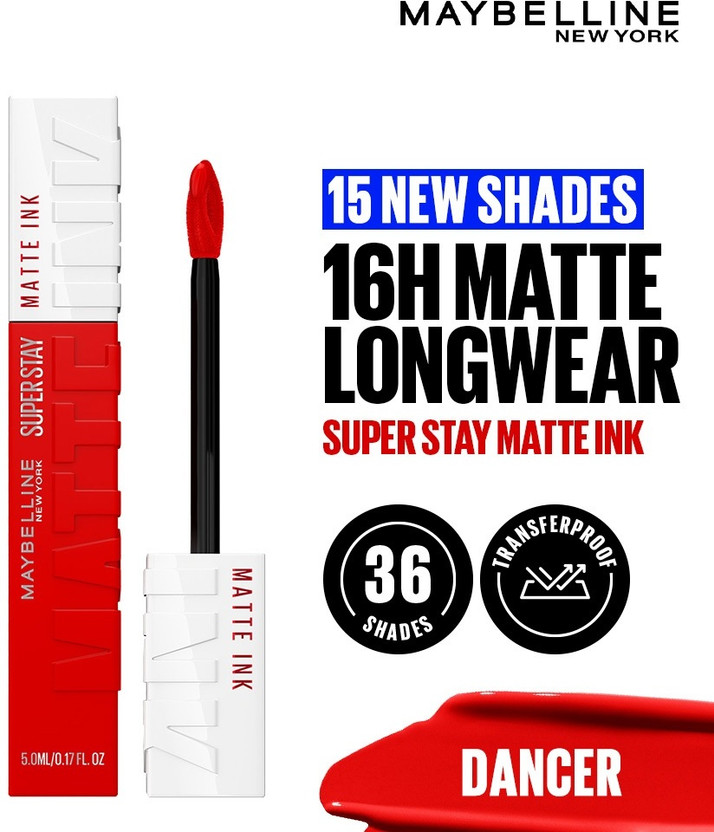MAYBELLINE NEW YORK Matte Ink Liquid Lipstick(Dancer, 5 ml)