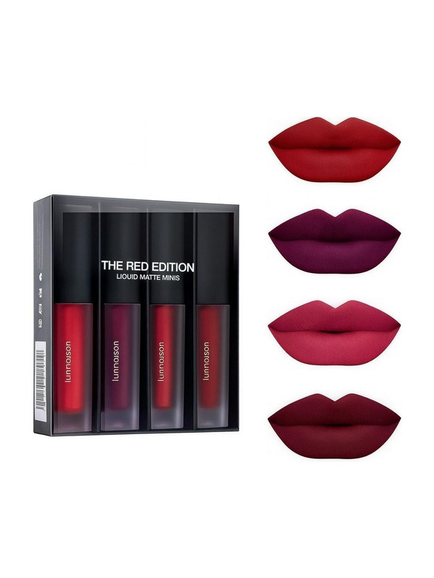 BLUSHIS 16 Hrs Superstay | Sensational Longlasting | Matte liquid lipstick(RED KISS, PINK, MAD PURPLE, MAROON, 12 ml)