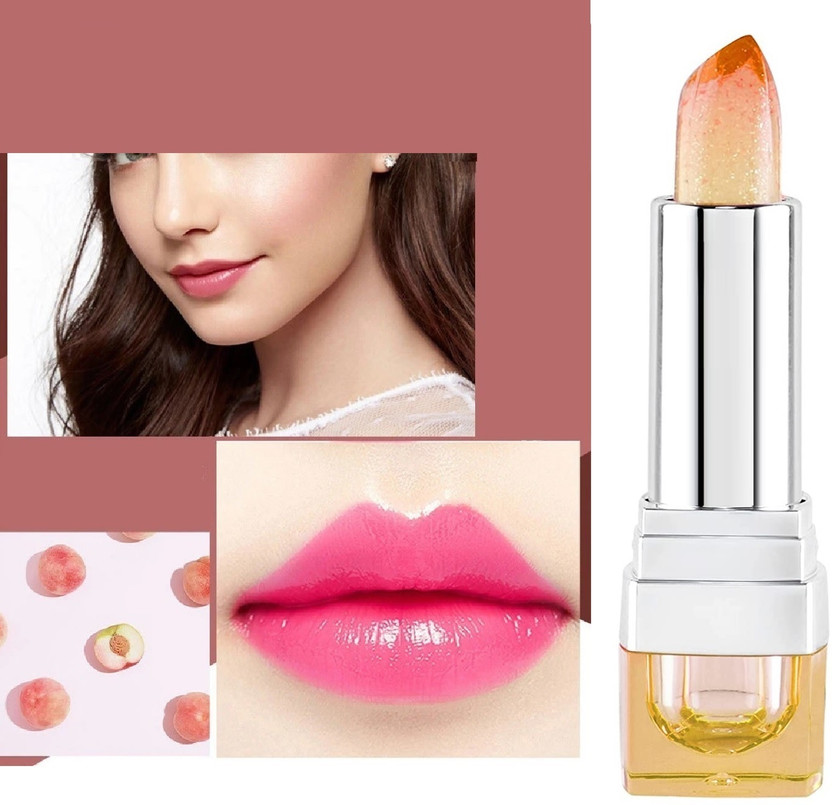 FELICECHIARA Intense Color In A flat Finish For All Day Wear Hot Pink Color Changing Lipstick(Crystal Pink, 3.6 g)