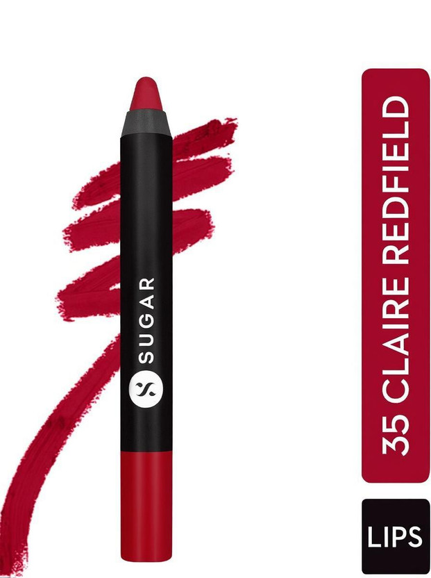 SUGAR SUGAR Matte As Hell Lipstick(35 Claire Redfield (Pure red) with Sharpener, 2.8 g) - Flipkart Deal