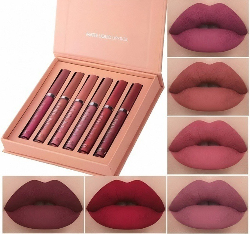 kHUDAt Bridal Shower / Wedding Guest Makeup: 6-Shade Lip Kit(brown, 8.40999999999993 ml)