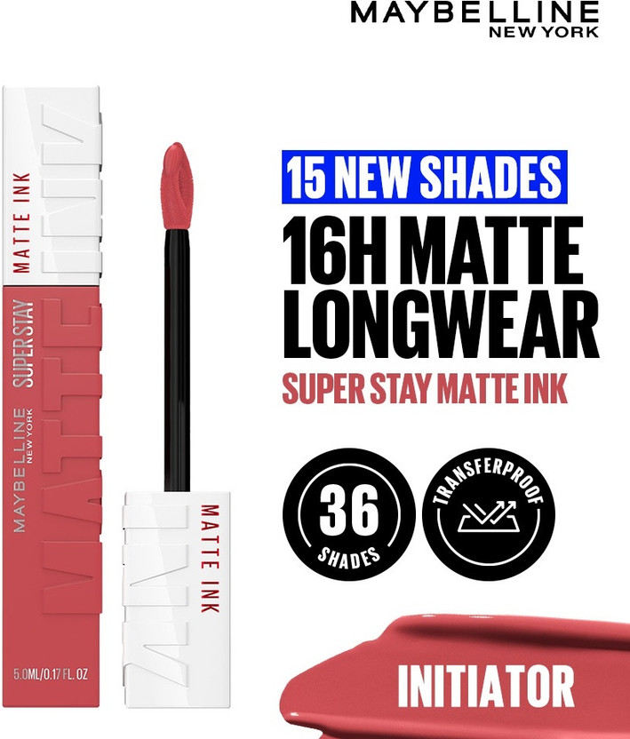 MAYBELLINE NEW YORK Super Stay Matte Ink Liquid Lipstick, Initiator, 5g(Brown, 5 ml)