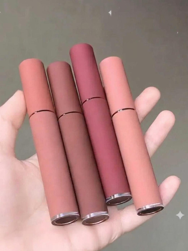Earthcon Nude Lipstick Combo Waterproof Non Sticky Formula(MULTICOLOR, 1 ml)