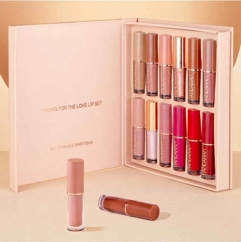 Beauzy Beauzy 12 PCS Long-Lasting Matte Lipstick Set – Bold & Beautiful Shades(MULTICOLOR, 30 ml) - Flipkart Deal