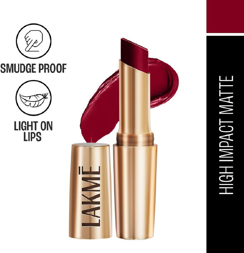 Lakmé 9TO5 Primer + Matte Lip Color(Burgundy Passion, 3.6 g)