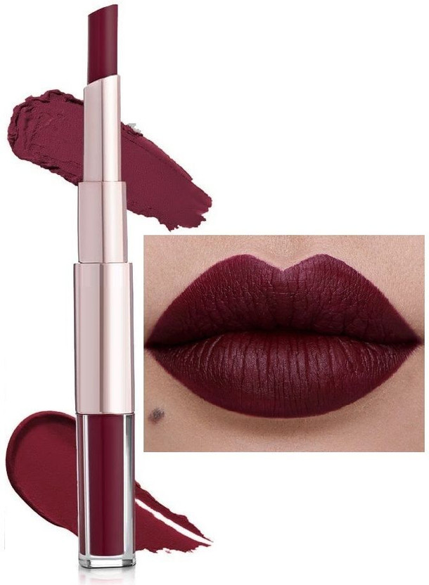 FLORERO 2 IN 1 MATTE LIQUID LIPSTICK WITH CRAYON SHADE BEST(MAROON, 10 ml)