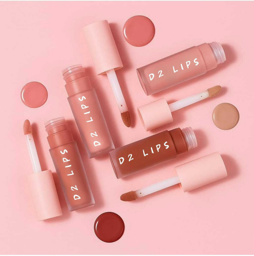 D2 LIPS 4 Shades Nude Matte Lipstick | Mini Long Stay Waterproof Combo Set(16 ml, Iconic nude, Coffee, Berry, Mauve taupe)