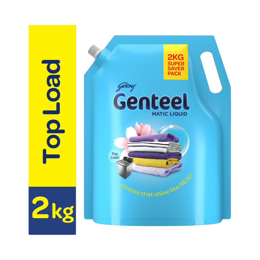 Godrej Genteel Matic Liquid For Top Load Fresh Liquid Detergent(2 kg)