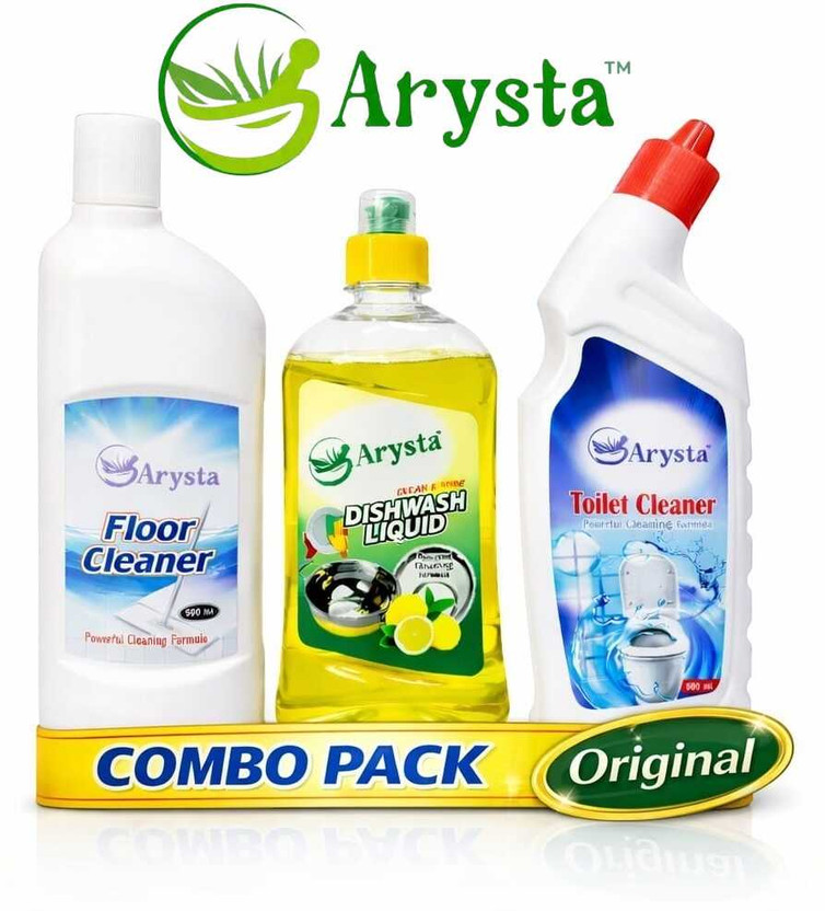 arysta arysta Home Cleaning Combo Pack | Floor Cleaner + Dishwash Liquid + Toilet Cleaner(1.5 L) - Flipkart Deal
