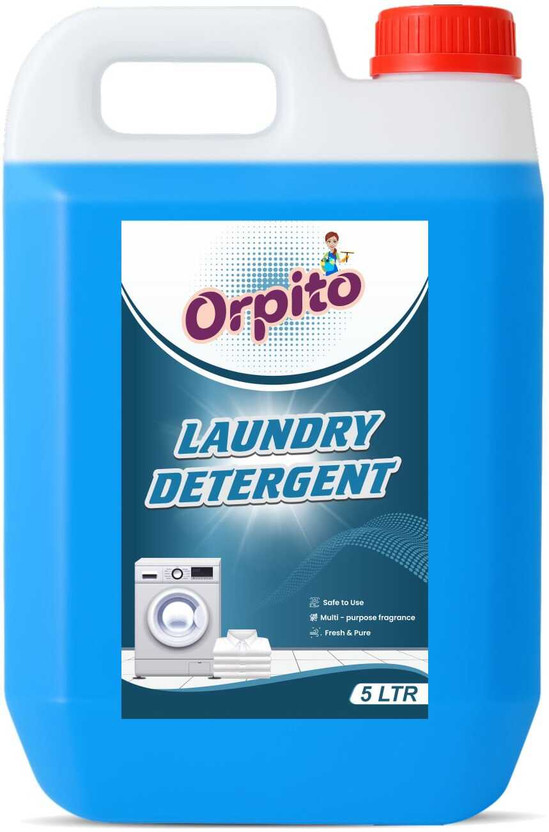 Orpito Laundry Liquid for Fabric Care| Suitable for handwash Floral Liquid Detergent(5 L)