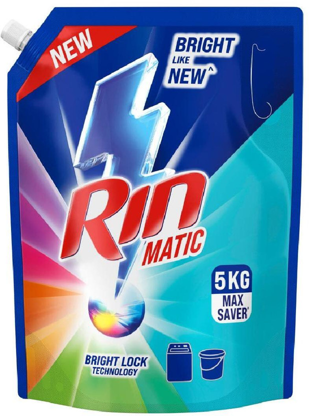 Rin Matic Top-Load Fresh Liquid Detergent(5 kg)