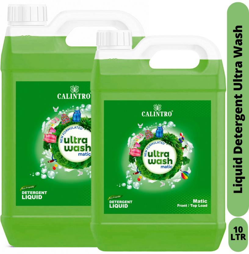 Calintro Premium Ultra Wash Top load & Front Load machine liquid detergent.. Neem Liquid Detergent(2 x 5000 ml)