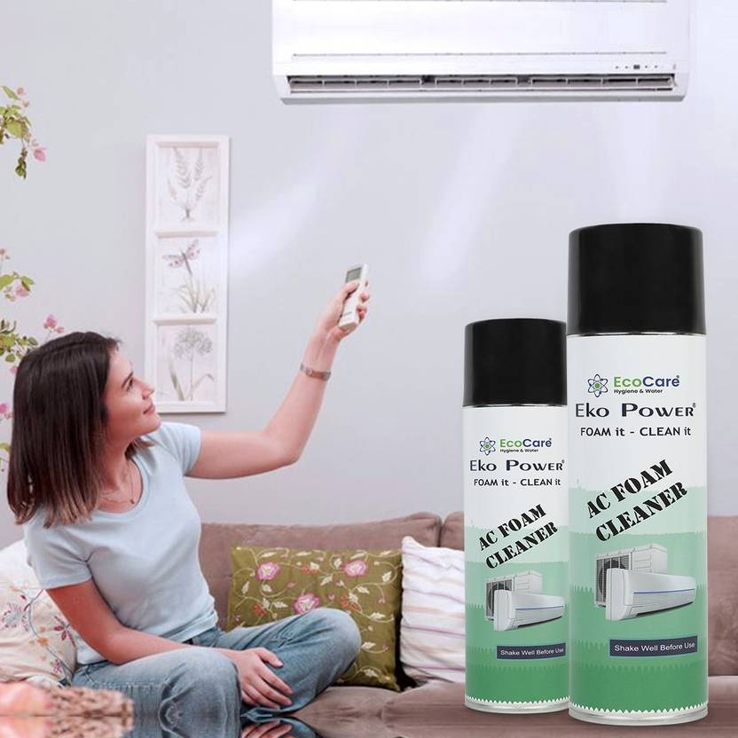 Eko Power AC Foam Cleaner for split Ac Coil, Window Ac, Car Ac Cleaner Pack of 2 Bottles