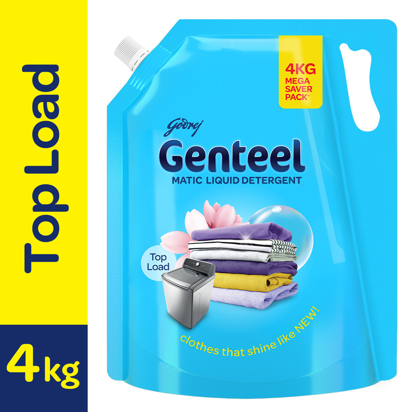Godrej Genteel Matic for Top load Floral Liquid Detergent(4 L)