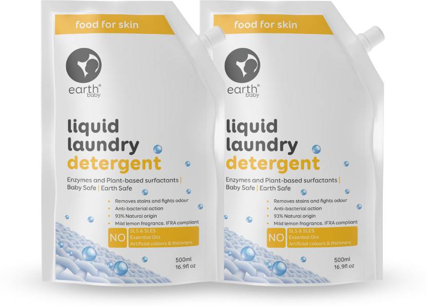 earthBaby Liquid Laundry Detergent with Enzymes and Plantbased
