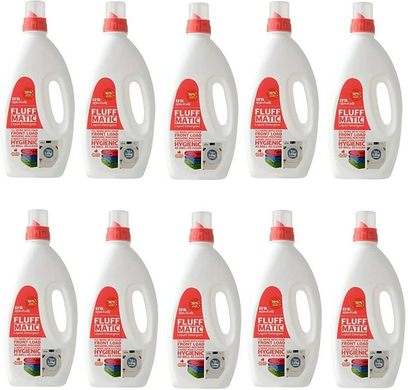 IFB Essentials Liquid Detergent 1 Litre (Pack of 10) Lime Liquid