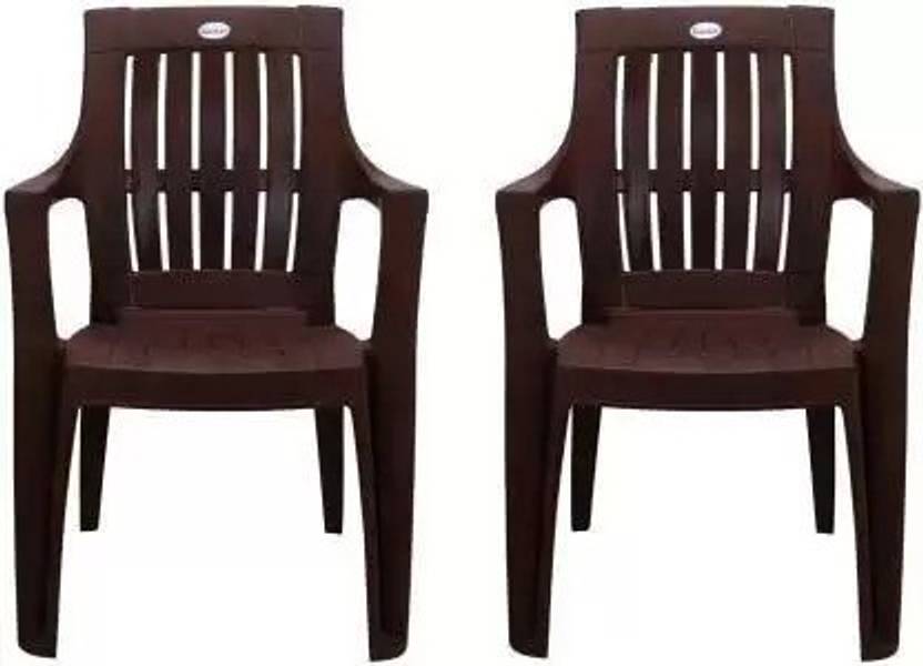 Flipkart Perfect Homes Plastic Premium Mystique Brown 2 Chairs Plastic