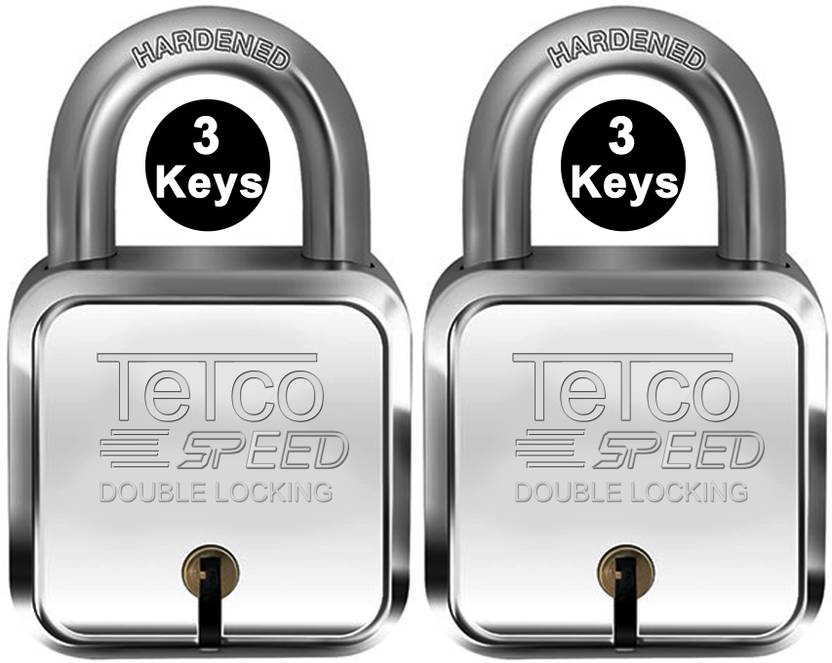 Indora Atoot 65mm lock 3 Keys Hardened Shackle Double Locking 8 Steel