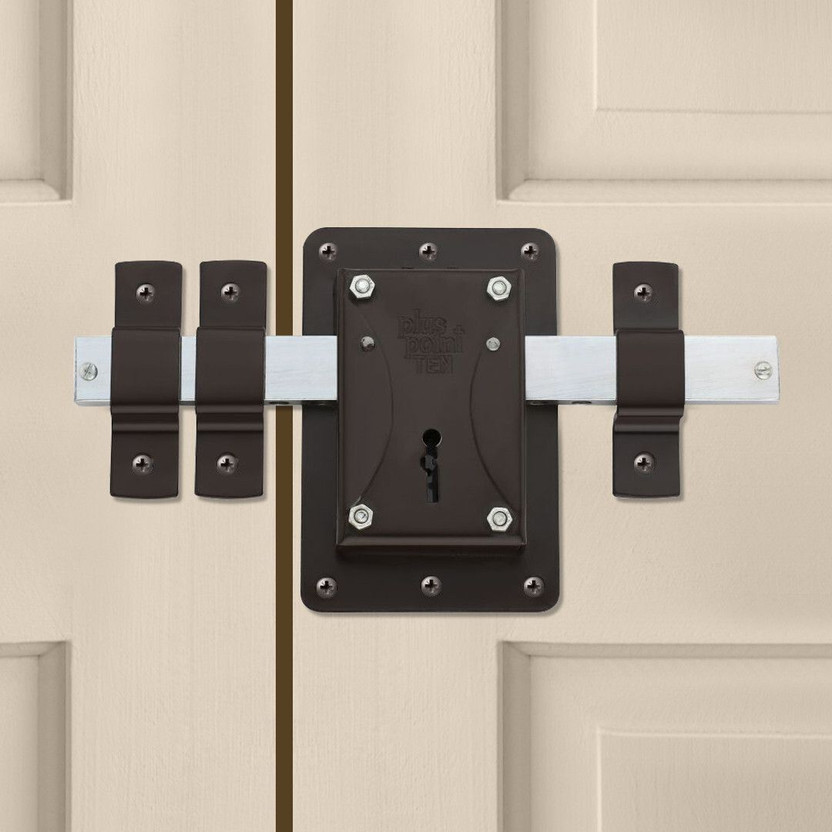 PLUS PLUS POINT Dus (10) Chal with 3 Key,10 Lever, Operate from both side with Brown Finish Lock(Brown) - Flipkart Deal