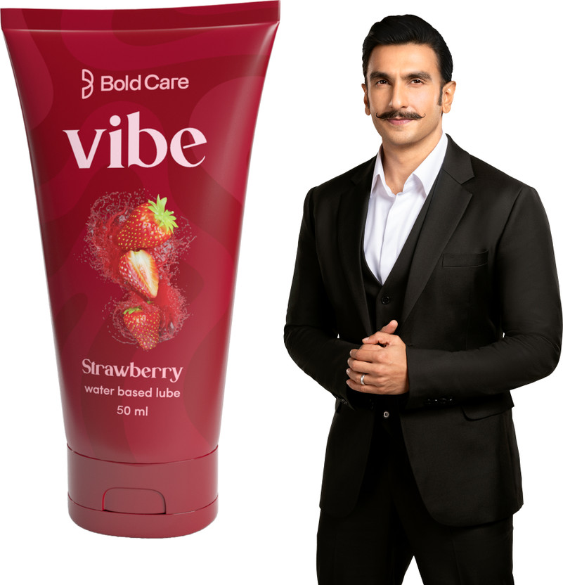 Bold Care Lubricant for Men and Women - Premium Strawberry Flavour - Water Based Lubricant(50 ml)