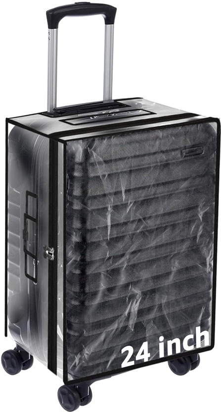 STORITE Trolley Protective Covers, 24 inch PVC Zippered Clear Suitcase Covers Protectors Luggage Cover(29 x 58 x 41, Transparent)