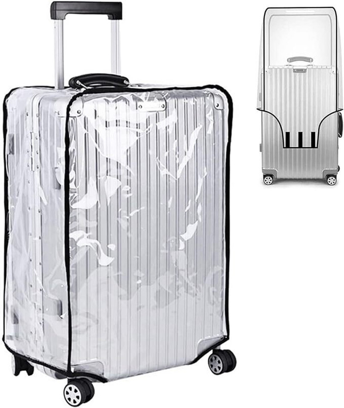 Bright Luggage Soft 20-Inch Soft Luggage cover for soft Trolley bag Luggage Cover(20-Inch, Transparent)