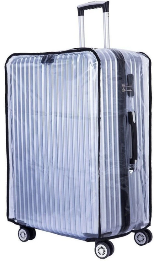 Swanky Water proof transparent for trolley bag suitcas protect dust waterproof Luggage Cover(24, Transparent)