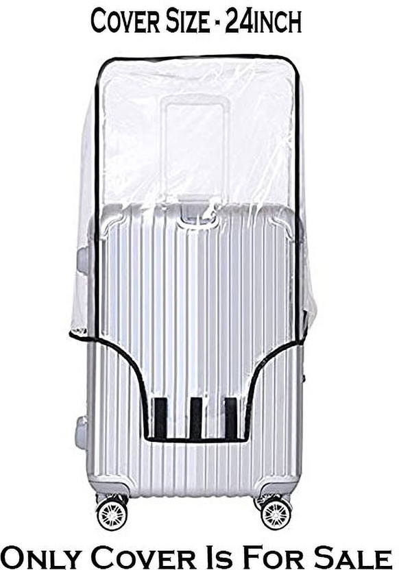 Qurox Qurox Transparent Trolley Bag Cover Waterproof & Dust Proof PVC Suitcase & Trolley Bag Cover with Zipper Luggage Cover(24inch, Transparent) - Flipkart Deal