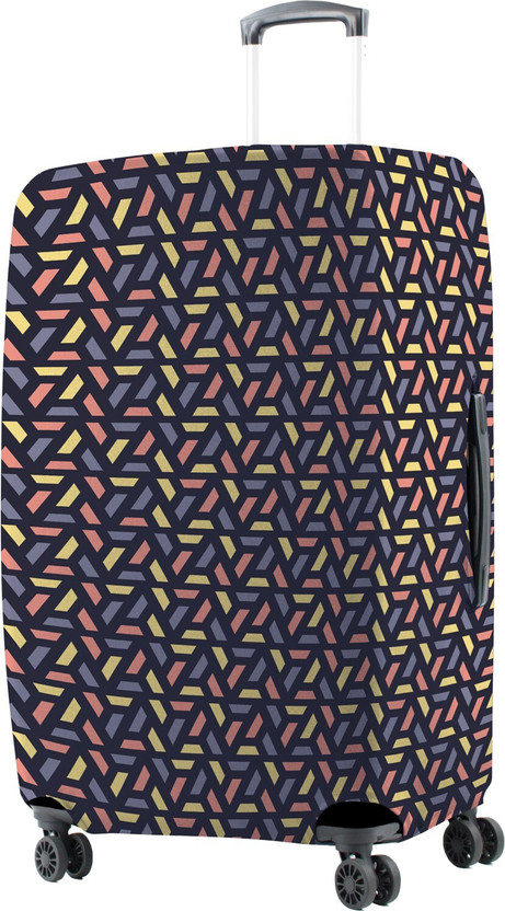 NASHER MILES Multicolor Cells Polyester 75 cm (28 Inch) Large Protective Luggage Cover Luggage Cover(Large, Multicolor)