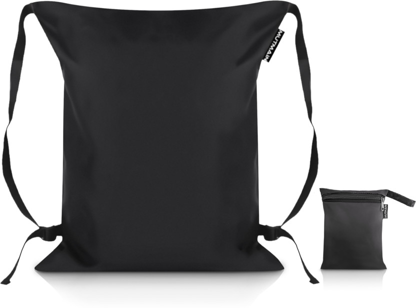 MUTMAIN full bag rain cover waterproof for 25L to 35L backpack with shoulder strap, all side covered bag like School, Laptop, office, Collage, Travelling bags Luggage Cover(25L to 35L Bag, Black)