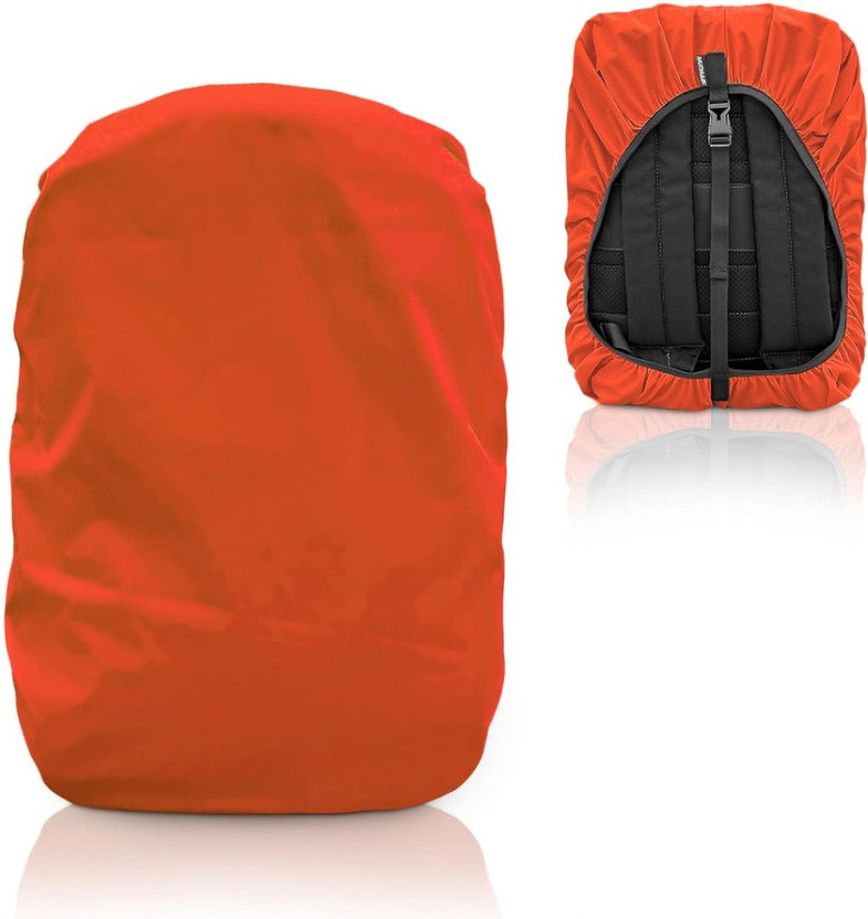 VSS POUCH OF BACKPACK WATERPRROF RAIN BAG COVER Luggage Cover(30L TO 40L, Orange)