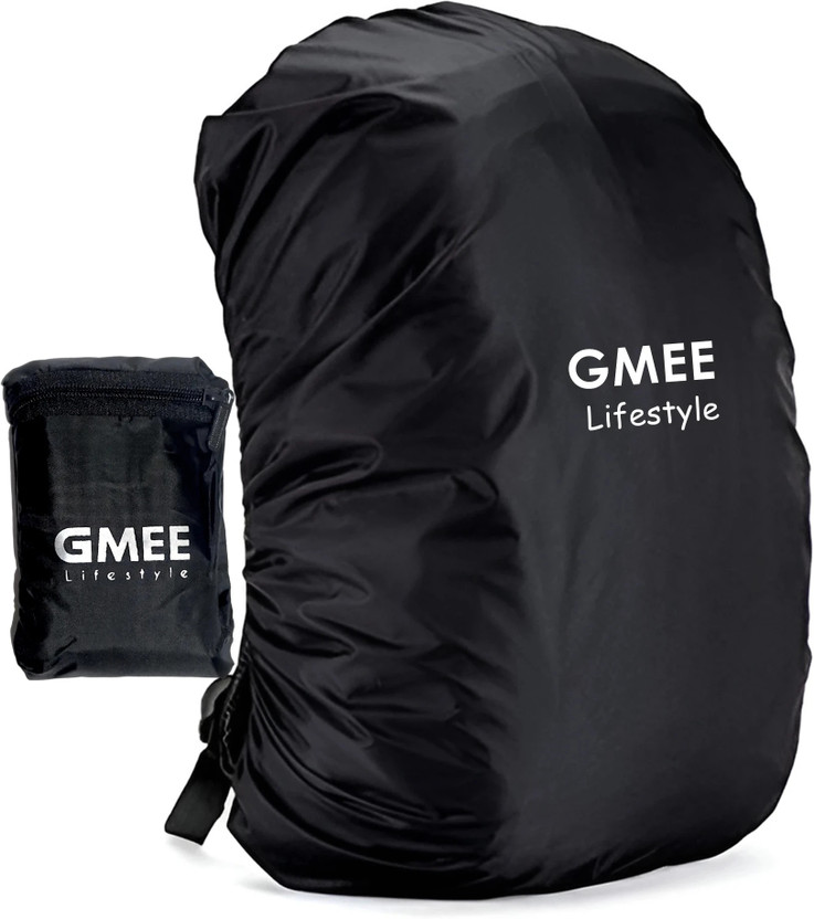 GMEE Waterproof Rain Bag Cover 30L to 50L Rain & Dust Proof School & Travel Luggage Cover(For Standard Bags, Black)
