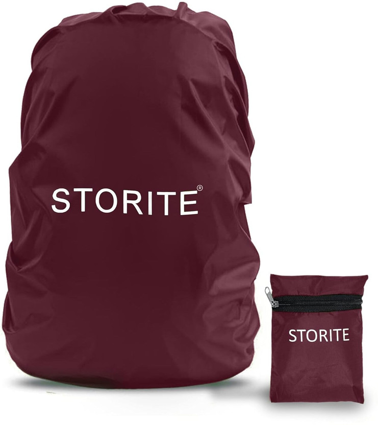 STORITE Rain Cover & Dust Cover Backpack with Adjustable Cover Laptop Bag Cover, School Bag Cover Luggage Cover(30-35 L, Marron)