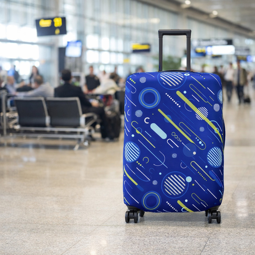 lisahub Trolley Bag Cover Fabric Luggage Cover Protective Small Size cover bag cover waterproof trolley bag cover Luggage Cover(20, Blue)