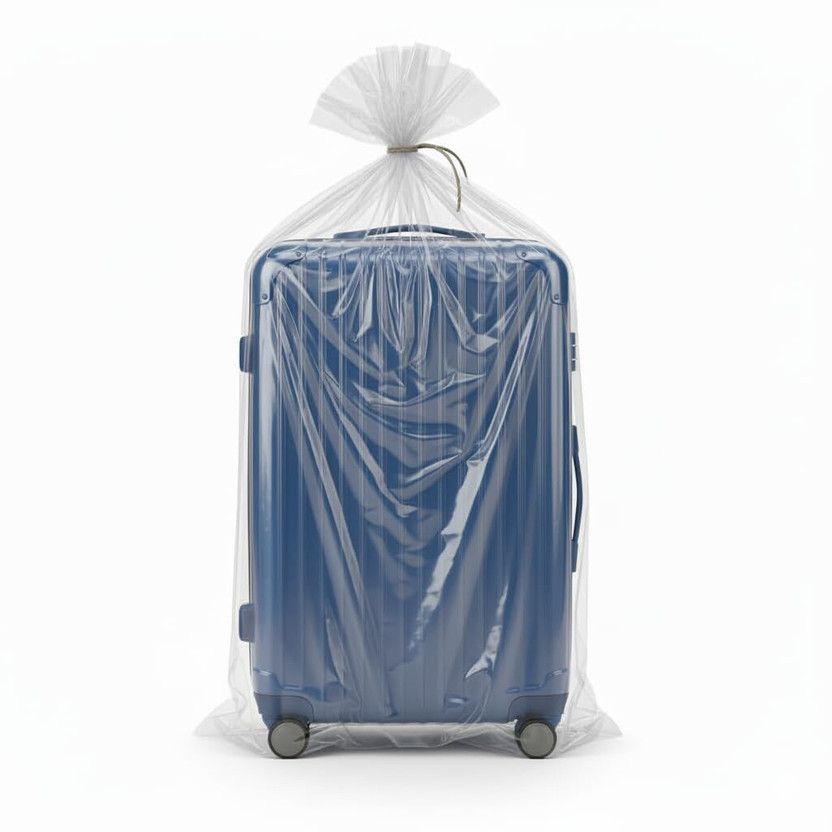 Atags Trolly Polythene TROLLEY_BAG Luggage Cover(40X60, TRANSPARENT)