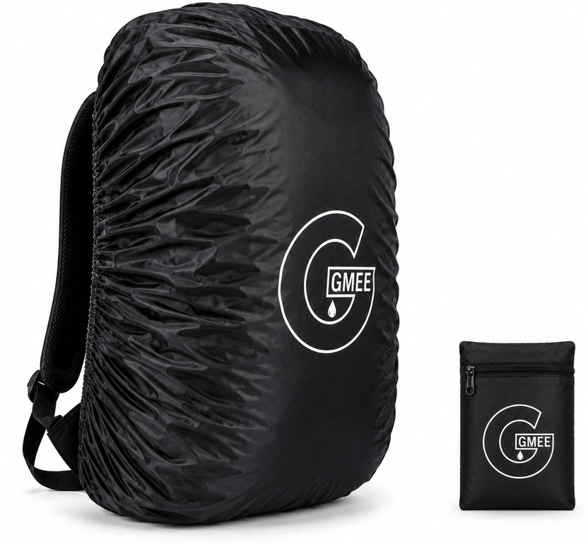 GMEE Backpack Rain Dust Cover 30L to 60L Laptop Hiking Sports bag Waterproof Bag Cover Luggage Cover(Standard, Black)