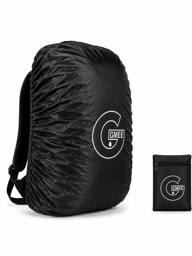 GMEE Backpack Rain Dust Cover 30L to 60L Laptop Hiking Sports bag Waterproof Bag Cover Luggage Cover(Standard, Black)