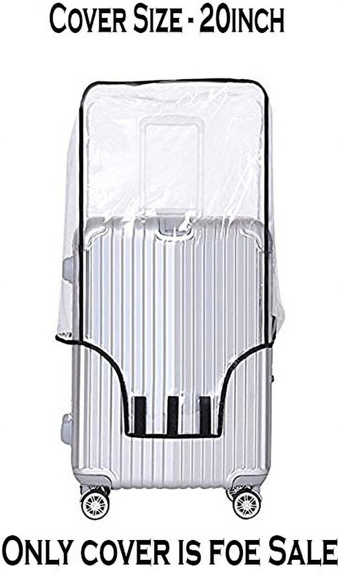 Sky Gold Transparent Trolley Bag Cover PVC Dust Proof Cover Luggage/Suitcase For Hard/Fiber Trolley Bag Luggage Cover(20inch, Transparent)