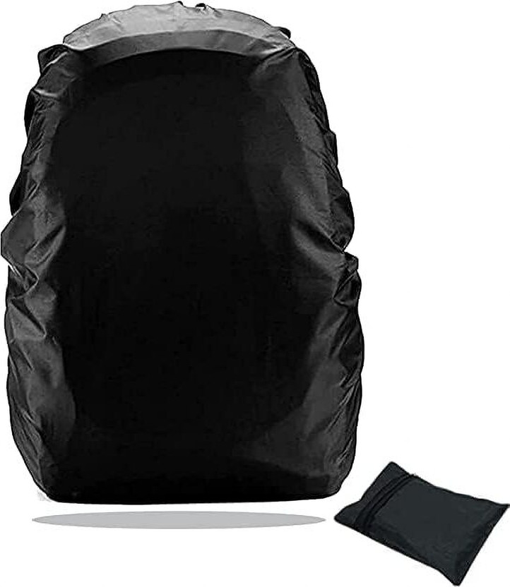 FOCUSSTER Waterproof Bag Cover for Rain Cover for Bagpacks Waterproof Backpack Rain Cover | Lightweight Dustproof Bag Protector for Outdoor Luggage Cover(50 L, Black)