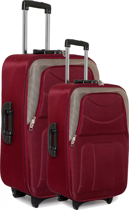 TheVC TheVC High Quality/Imported Luggage/Domestic Warranty/Polyester/Classy Look & Feel Cabin & Check-in Set 2 Wheels - 24 inch - Flipkart Deal