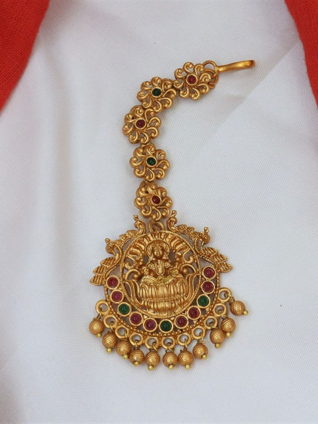 BHARGAV ART Alloy Maang Tikka