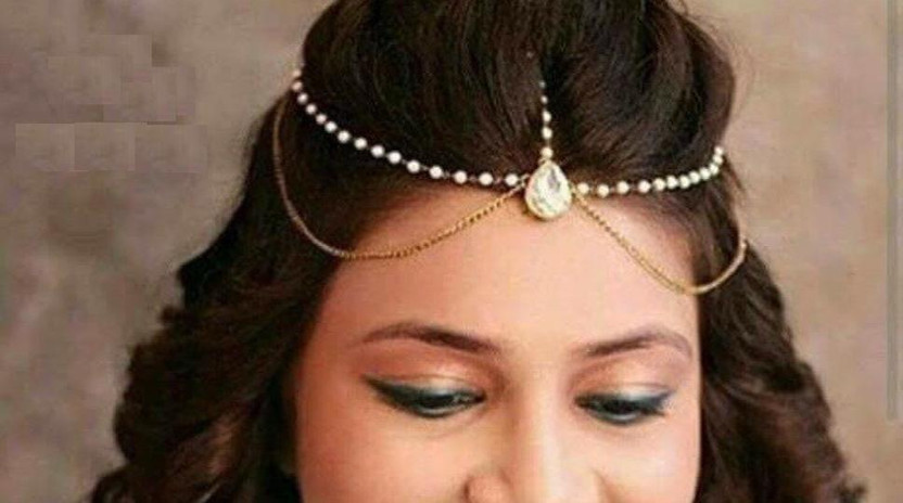 RonakJewels Brass Maang Tikka