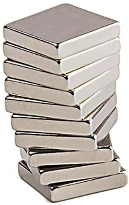 Techmahoday Techmahoday Techmahoday 10mm x 10mm x 2mm Fridge Magnet, Multipurpose Office Magnets Pack of 15(Silver, Steel) - Flipkart Deal
