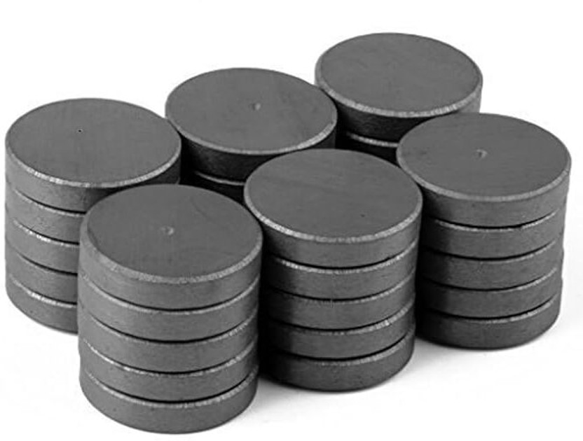 Greyart Small Magnets Set Fridge Magnets for Notice Boards,Art & Craft Work 15 MM Fridge Magnet, Door Magnet, Multipurpose Office Magnets Pack of 50(Grey)