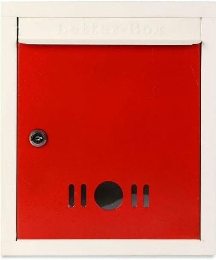 Spylock Wall Mounted Mailbox(Red)