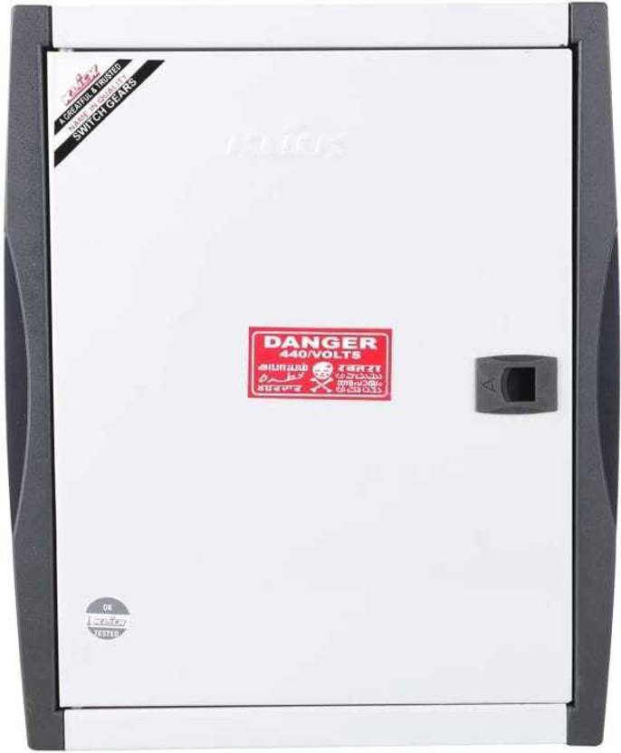 HS ELECTRICAL 4 Way SPN MCB Distribution Board Wall Mounted Mailbox