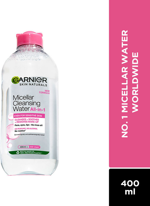 GARNIER Micellar Cleansing Water, Gentle Cleanser For Everyday Use Makeup Remover(400 ml)